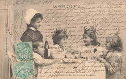 épiphanie , Galette Des Rois * CPA * La Fête Des Rois N°688 éditeur G.I.D. Nantes * Moment Toasts * Fève * Enfants - Other & Unclassified