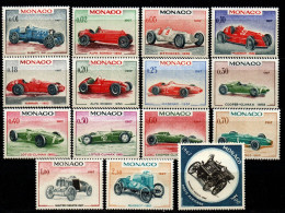 Monaco 1965 - Mi.Nr. 848 - 862 - Postfrisch MNH - Motorsport - Automobile