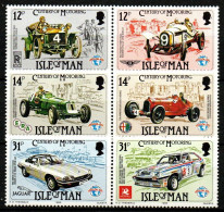 Isle Of Man 1985 - Mi.Nr. 282 - 284 - Postfrisch MNH - Motorsport - Cars