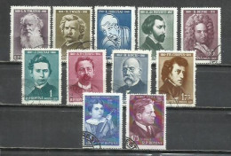 632-2 SERIES COMPLETAS RUMANÍA 1960 Nº 1681/9 PERSONAJES CELEBRIDADES - Used Stamps