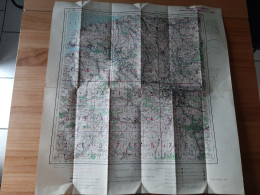 Carte Militaire Type Aviation Paris Tirage 1940 - Topographical Maps