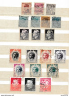 Monaco Lot De 20 Timbres Des Princes De Monaco - Albert I - Louis II Et Rainier III - Collections, Lots & Series