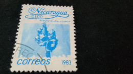 NİARAGUA-1983    1   CORD     DAMGALI - Nicaragua