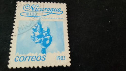 NİARAGUA-1983    1   CORD     DAMGALI - Nicaragua