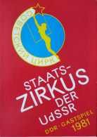 Programme Zirkus Aeros 1981 - Cirque D'Etat D'URSS - 1 - Collezioni