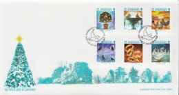 Guernsey Set On FDC - Christmas