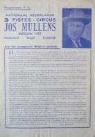 Programme Circus Jos Mullens 1955 - Collezioni