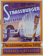 Programme Circus Strassburger 1952 - Collezioni