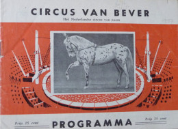 Programme Circus Van Bever 1957 - Collezioni