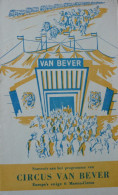 Programme Circus Van Bever 1954 - Collezioni