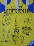 Programme Circus Mikkenie 1978 - Collezioni