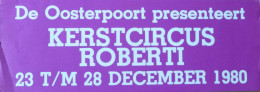 Programme Kerstcircus Roberti 1980 - Collezioni