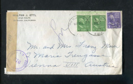 "USA" 1949, Brief Mit "ZENSUR" (Oesterreichische Zensurstelle) Nach Wien (A0221) - Covers & Documents