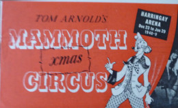 Programme Tom Arnold's Mammoth Xmas Circus 1948 - 1949 - Collezioni