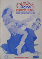 Programme Circus 1st International Clown Convention 1985 - Collezioni