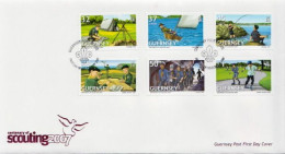 Guernsey Set On FDC - Lettres & Documents