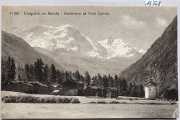 Randa : Groupe De Mazots Et La Chapelle ; Au-dessus Le Breithorn Et Le Petit Cervin(16'508) - Randa