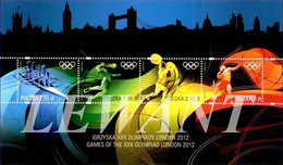 2012.07.27. POLAND - Games Of The XXX Olympiad London 2012 - Rowing, Volleyball, Weightlifting, Shot Put - MNH Sheet - Sommer 2012: London