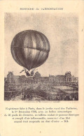Histoire De L'Aérostation Expérience Du Jardin Des Tuileries Par Charles Et Robert à Bord D'un Ballon Aérostatique 1783 - Mongolfiere