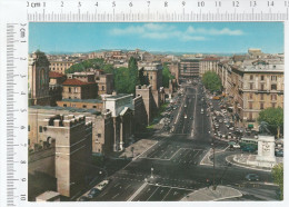 Roma, Rome - Piazza Di Porta Pia E Corso D`Italia - Pia Gate Square And Italy Street - Lugares Y Plazas