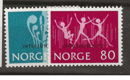 1972 MNH Norway, Mi 647-48 Postfris** - Unused Stamps