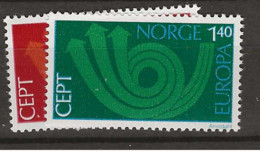 1973 MNH Norway, Mi 660-61 Postfris** - Unused Stamps