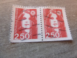 Marianne De Briat - 2f.50 - Yt 2719 - Rouge - Double Oblitérés - Année 1991 - - 1989-1996 Bicentenial Marianne