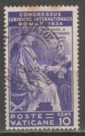 Vaticano 1935 - Congresso Giuridico 10 C. (con Ossidazioni)         (g9605) - Gebraucht