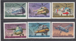USSR 1980 - AEROFLOT Helicopters, Mi-Nr. 4956/61, MNH** - Unused Stamps