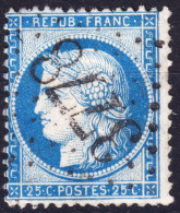 FRANCE - Yv.60B 25c Bleu Cérès Dentelé Type II Obl. GC3778 (St Mihiel, Meuse) - TB - 1871-1875 Ceres