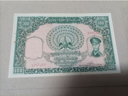 Billete Burma, 100 Kyat, Año 1958, AUNC - Myanmar