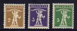 Suisse // 1909 // Fils De Tell Neuf ** MNH No. 117 à 119 - Nuovi