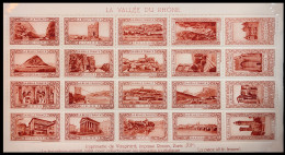 FRANCE VIGNETTE LA Belle France Timbre FULL SHEET MNH** LA VALLEE DU RHONE ERINNOPHILIE CINDERELLA Reklamemarke - Erinnofilia