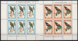 Neuseeland 1962 Gesundheit Vögel Ziegensittich 422/23 K Postfrisch (C25828) - Blocks & Kleinbögen