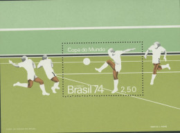 Brasilien 1974 Fußball-WM Block 34 Postfrisch (C22811) - Unused Stamps