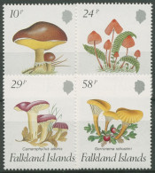 Falkland-Inseln 1987 Pilze Butterröhrling Helmling 468/71 Postfrisch - Falklandinseln
