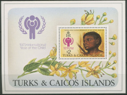 Turks- Und Caicos-Inseln 1979 Jahr Des Kindes Block 15 Postfrisch (C94659) - Turks- En Caicoseilanden