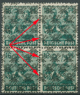 Bizone 1948 Netzaufdruck 2x Aufdruckfehler Im 4er-Block 42 IIa AF PI Postfrisch - Postfris