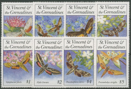 St. Vincent 1993 Tiere Insekten Nachtfalter 2428/35 Postfrisch - St.Vincent (1979-...)