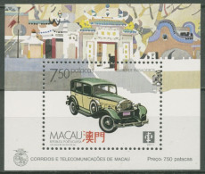 Macau 1988 Transportmittel Auto PKW Block 8 Postfrisch (C62641) - Blocks & Kleinbögen