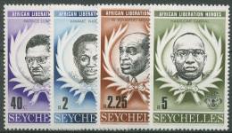 Seychellen 1979 Helden Der Befreiung Afrikas 435/38 Postfrisch - Seychelles (1976-...)