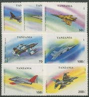 Tansania 1993 Militärflugzeuge 1591/97 Postfrisch - Tanzania (1964-...)