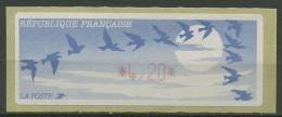 Frankreich ATM 1990 Vogelzug Einzelwert ATM 11.2 B Postfrisch - 1985 « Carrier » Papier