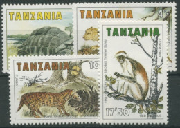 Tansania 1985 Tiere Von Sansibar Schildkröte Zibetkatze 258/61 Postfrisch - Tanzania (1964-...)