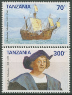 Tansania 1992 Christoph Kolumbus Entdeckung Amerikas 1426/27 Postfrisch - Tanzania (1964-...)