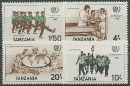 Tansania 1986 Internationales Jahr Der Jugend 288/91 Postfrisch - Tanzania (1964-...)