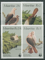 Mauritius 1985 WWF Naturschutz Rosentaube 609/12 Postfrisch - Mauritius (1968-...)