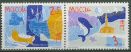 Macau 1998 Jahr Des Meeres Wal Segelschiff Vögel 969/70 ZD Postfrisch - Neufs