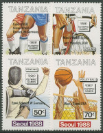 Tansania 1989 Gewinner Der Olympischen Sommerspiele Seoul 594/97 Postfrisch - Tanzania (1964-...)