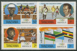 Tansania 1976 Olympische Sommerspiele Montreal 58/61 A Postfrisch - Tanzania (1964-...)